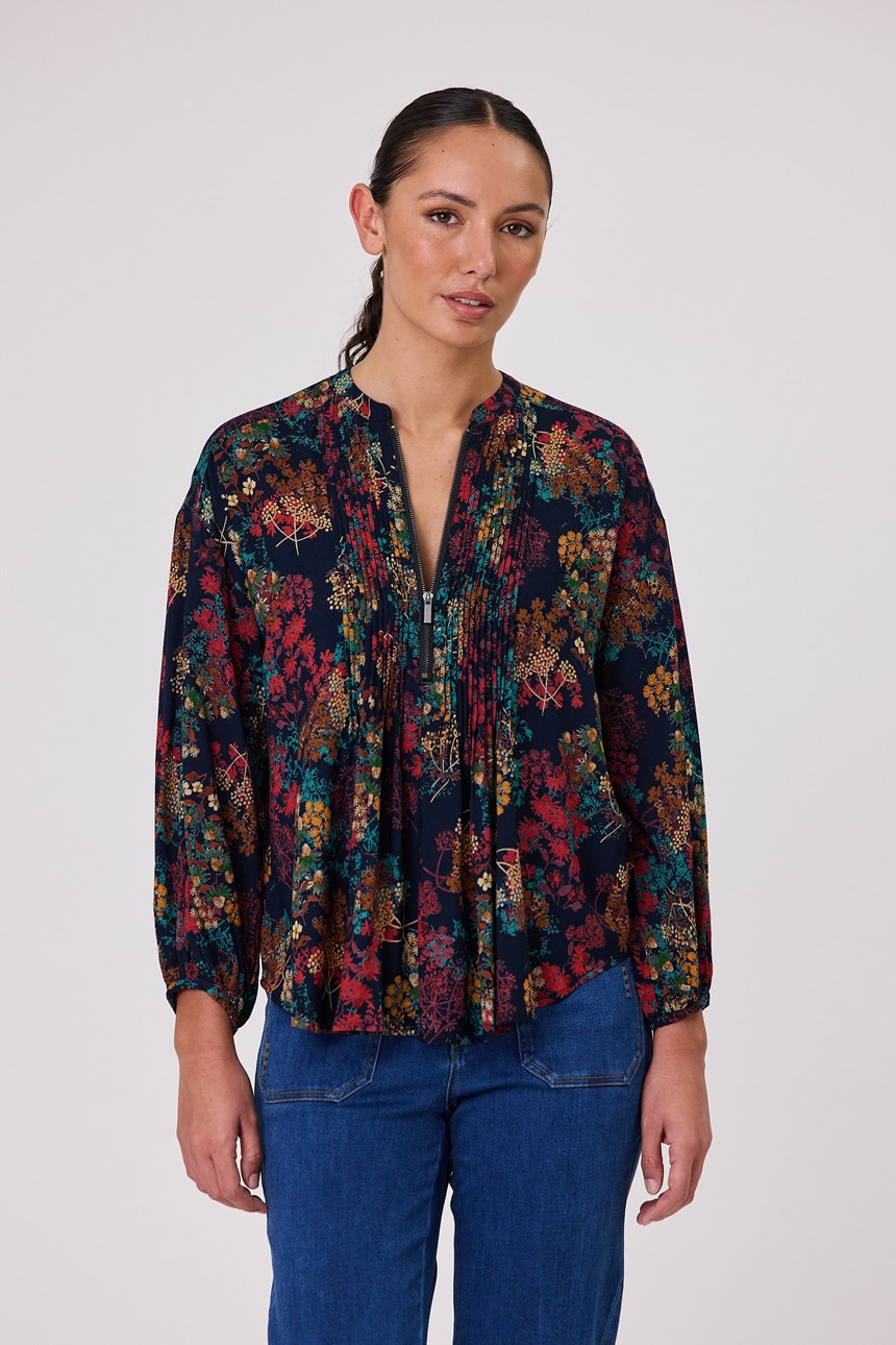 VENICE ZIP BLOUSE